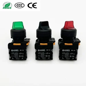 CSA 10X2 Diameter 22mm Short Body Two position Single Contact 1NO or 1NC Selector Knob Rotary Switch