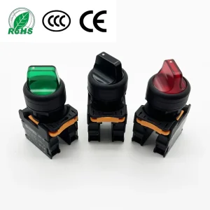 CSA 11X 22mm Selector Button Knob Momentary Self reset or Maintained Latch LA38 11X 1NO 1NC or 2NO Space Saving Rotary Switch