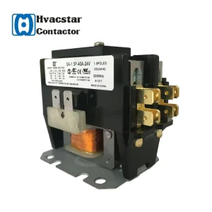 CUL Certificated HVAC STAR Magnetic 1Poles Electronic AC Contactor 40Amp 24 277V Air Conditioning 100 000 Electric Life Class