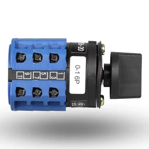 CanTak LW26-20 1-0-2 3 Pole Two-Hole Mounting Rotary Switch 30mm Cam Operated Selector Switch