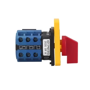 CanTak LW26-20 VOLTMETER YR CE Certificate Yellow Plate Red Handle Changeover Selector Switch 360 Rotation 440V 20A