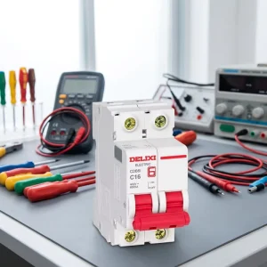 Capacity High Temperature Compact Residential Mini MCB 2 Pole Three Phase Molded Case Model No. 1 Miniature Circuit Breaker