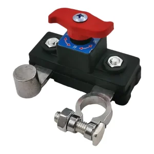 Car 12V 24V Dual Voltage Battery Cut Switch ABS Structure Negative Pole Disconnect Tool Free Knob 2P PCB Design