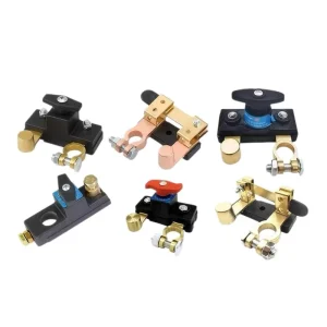 Car Battery Power-off Switch 12V/24V Universal 2-Pole 50/60Hz All-copper Alloy Rotating Knife Switch Circuit Breaker
