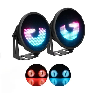 Car LED Fog Light Indicator Light Car Windshield LED Devil’s Eye App Control Decorative DIY for Car Light