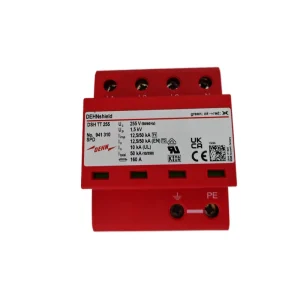 Certified Type1+2 DSH TT 255 Surge Protector 25KA Max Discharge Current Lightning Protection Industrial Solar Systems