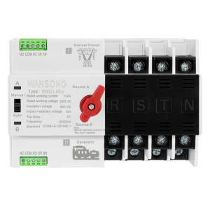 Changeover ATS Automatic Transfer Switch Din Rail Type for Solar & Generator PC