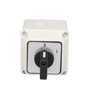 Changeover Rotary Selector Switch Cam Latching Switch Waterproof Box 550V 32A 3 Positions 8 Terminals for Certified Metal