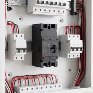 China DC MCCB Solar Switch Photovoltaic Circuit Breaker Short Circuit Protection Plastic Molded Case Circuit Breakers