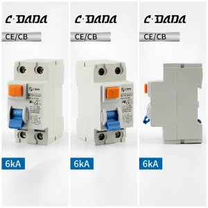 China Factory price DAL3 63 Residual current circuit breaker(RCCB) 400V 63A 30mA RCCB 1p + N 3p + N Electromagnetic