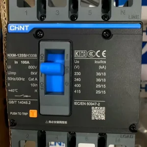 China Original Brand MCCB Molded Case Circuit Breaker NXM Series NXM 4P
