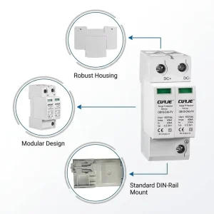 China SPD Supplier Pv Dc spd 600v 40ka Solar Surge Protective Device T2 Dc Surge Protector 600v Dc spd for Photovoltaic System
