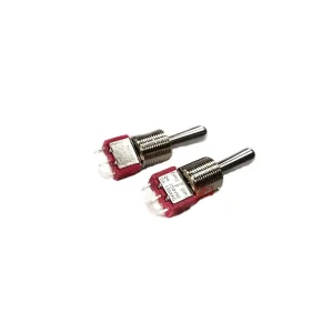 China Salecom T8014A Z1BQ 3 pin 3 position Double sided Reset Toggle Button type Push button Switch 250V 3A