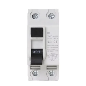China Supplier Residual Current Circuit Breaker ID 2P 16A 20A 25A 32A 40A 63A 230V 30MA 100MA Electronic Magnetic AC RCD RCCB