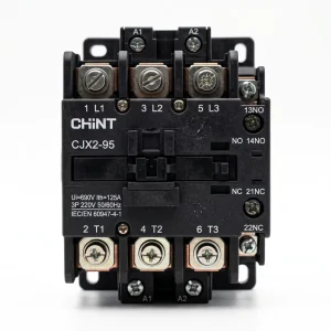 Chint CJX2-95 AC Contactor 95A 380V/220V 50Hz NO NC 3 Phase AC Motor Panel/Din Rail
