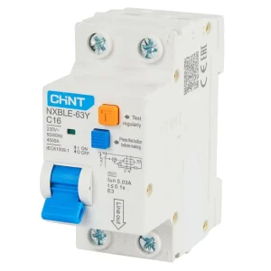 Chint NXBLE-63Y 1P+N 6A 10A 16A 20A 25A 32A 40A 50A 63A 10mA 30mA 50mA 100mA 300mA RCBO Residual Current Circuit Breaker