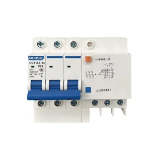 Choso COB1LE 63 RCBO Residual Current Circuit Breaker 3P 1P+N 2P 3P+N 4P 40A 63A 1A 32A PA66