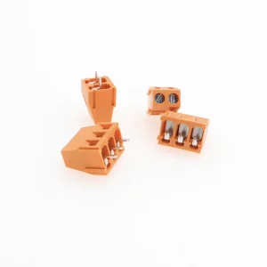 Chuangyang KF128 Pitch 5.0mm Straight Pin Color coded PCB Terminal Block Red Orange Blue Gray Fireproof Material 300V 10A