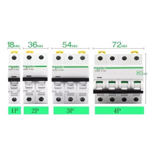 Circuit Breaker Air Switch IC65N C25 1P+N C20A 2P 3P C25A 3P C63A 4P 1A 2A 4A 6A 10A 16A 20A 25A 32A 40A 50A 63A