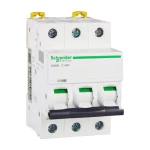 Circuit Breaker MCB Acti9 Pro IC65 IC65N 3P D6A D8A Type N H 1P-4P 1A-80A C Curve 6kA 400V A91ND306 A91ND308