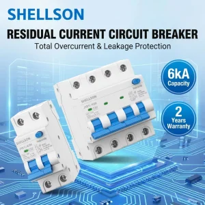 Commercial Home 63A 30mA Residual Current Circuit Breaker 1P+N MCB RCBO Mini Circuit Breaker With Short Circuit Protection