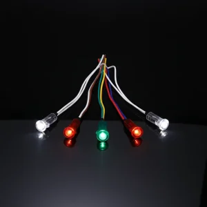 Commercial LED Indicator Lights Waterproof and Durable Plastic signal with Wires