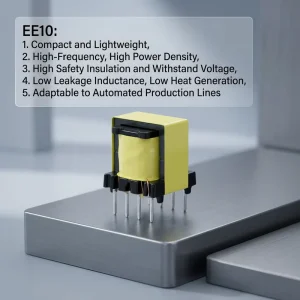 Compact EE10 Isolation Transformer for DC DC Power Module 15W High Frequency Switching Transformer Custom Made