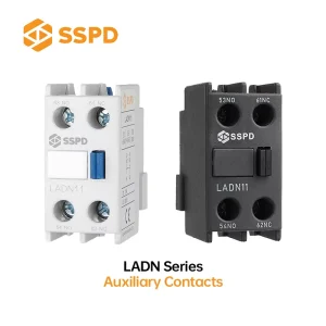 Compact LADN Series AC DC 50 60Hz Auxiliary Contact Accessory 1NO1NC 2NO 2NC 10A For Contactors With Din Rail Mounting