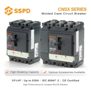 Compact Molded Case Circuit Breaker MCCB 100A Remote Control Circuit Breaker