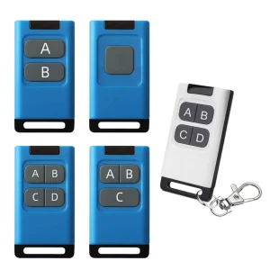 Compact Portable 433MHz Remote Control for Electric Garage Doors and Smart Home with 150m Range and ABS Plastic Housing