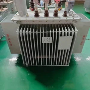 Compact Reliable Three Aluminum Winding Oil Cooled Distribution Transformer Low Noise Oil Immersed Type Rural Power Grid