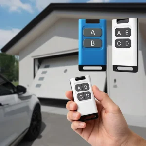 Compact Size Universal RF Remote Control 433MHz 4 Channel Rectangular Wireless Controller for Car Alarm and Remote Entry Link