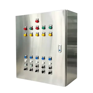 Complete Stainless Steel 3P Electrical Panel Assembly 4 Circuit Solenoid Valve Control Cabinet Used in Water Plant Facilities
