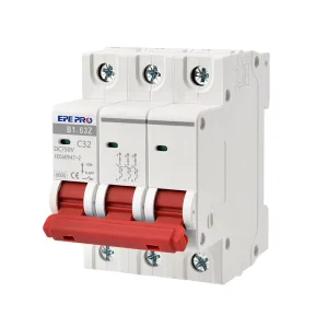 Compliance Standards Finger Touch Protection Reliability Durability MCB 32A 500V DC Sensitivity Miniature Circuit Breaker