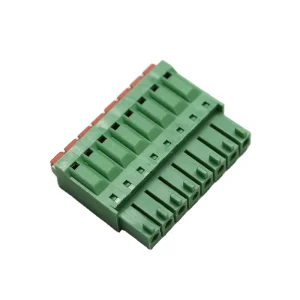 Connector 3.5Mm Pitch Green Plastic Female Black Barrier Terminal Custom European Terminal Block