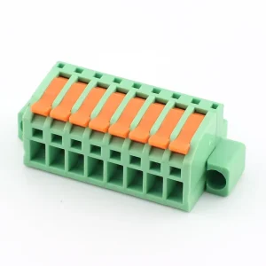 Connectors Supplier Brass 8P Splice Type 3.5mm Terminal Blocks Pluggable Screw Type PCB 300V 10A
