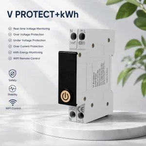 Control Mini Mobile Remote Control Timer Plastic Air Switch Power Meter Tuya WiFi Smart Switch 63A Circuit Breaker