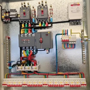 Custom 3 Phase ATS Automatic Transfer Switch Cabinet Distribution Box 400V 125A Dual Power Changeover Control Box Generator City