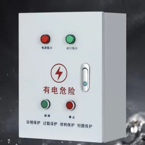 Custom 380V Three Phase Cold Rolled Steel IP66 Rated Complete Motor Startup Control Box Power Distribution Equipment Protection