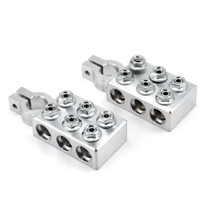 Custom 6 Way Heavy Duty Acid Battery Post Car Terminal Connector Clamp Power Distribution Block Copper Contact