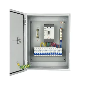 Custom 63A 3 Phase Electrical Distribution Cabinet 380V Low Voltage Panel Box 6 Way Distribution Board Industrial