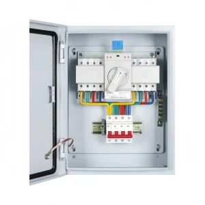 Custom Automatic Transfer Switch Dual Power Distribution Box Manual Rotary 4 Pole MCB 3 Phase 4 Wire Wall Mounted Generator