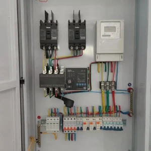 Custom Automatic Transfer Switch Panel Dual Power ATS Cabinet NDQ1A 125A Manual Override SPD for Generator Backup Emergency