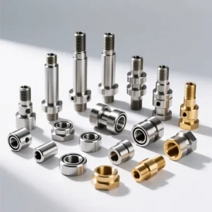 Custom CNC Machined Handmade Keychains Mini Lock Fittings Selector Switches Aluminum Stainless Steel Color Anodizing Machining