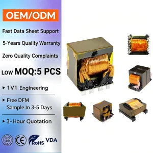 Custom LED Lights Power Inverter EE55 Ferrite Core Current Sensor High Frequency Transformer BPXQ-29 AC 85-265V Input 100% Pure