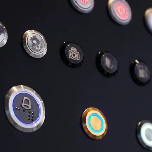 Custom Logo Symbol Pattern LED Illuminated Push Button Switch Laser Engraved Metal Push Button Switches