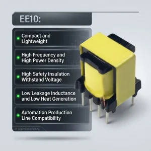Custom Made EE10 Switching Power Transformer for Smart Meter POE Device Power Supply High Frequency