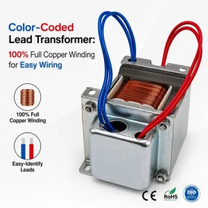 Custom OEM ODM Low Frequency EI Laminated Transformer Silicon Steel Core 110V 220V 380V for Audio Power Industrial CE RoHS ISO