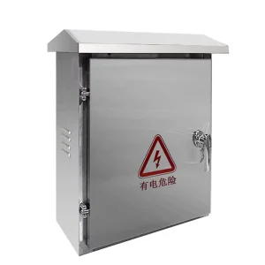 Custom OEM Outdoor Network Cabinet Stainless Steel Pole Mounted Telecom Electrical Box Enclosure NEMA4 Waterproof