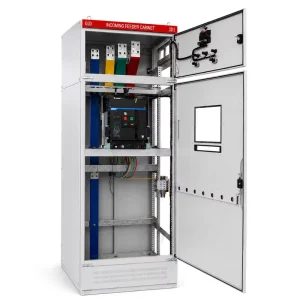 Custom Powder-Coated Electric Cabinet with Electrical Panel Board for Commercial Building Power Distribution